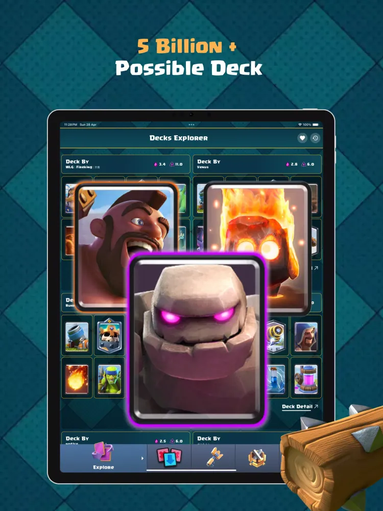 Tangkapan skrin Royale Decks for Clash Royale