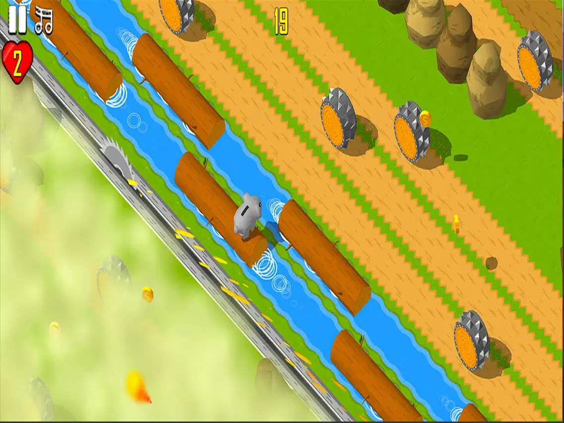 Capturas de pantalla de Animal Crosses The Road - Endless Arcade Hopper iPad 