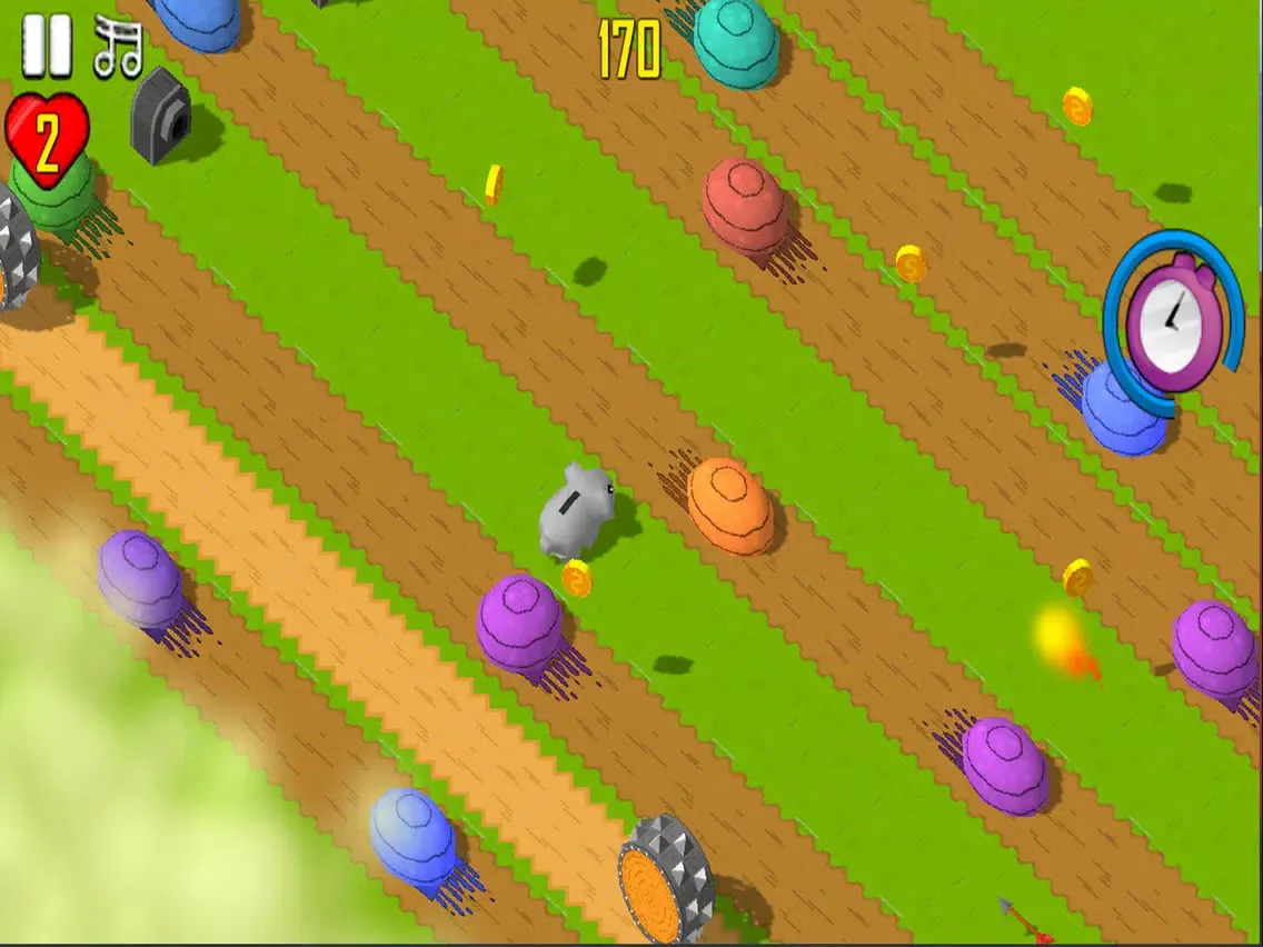 Capturas de pantalla de Animal Crosses The Road - Endless Arcade Hopper iPad 