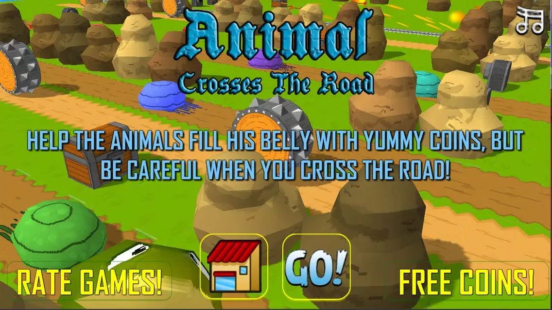 Capturas de pantalla de Animal Crosses The Road - Endless Arcade Hopper