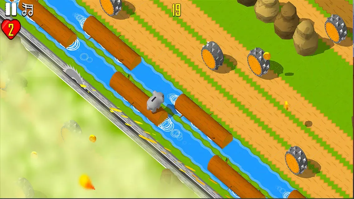 Capturas de pantalla de Animal Crosses The Road - Endless Arcade Hopper