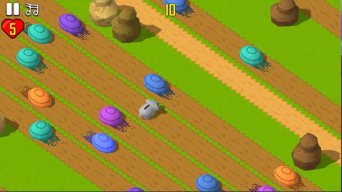Capturas de pantalla de Animal Crosses The Road - Endless Arcade Hopper