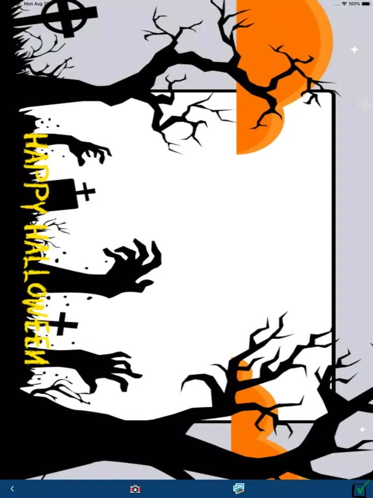 Capturas de pantalla de Halloween Photo Frame Creator iPad 