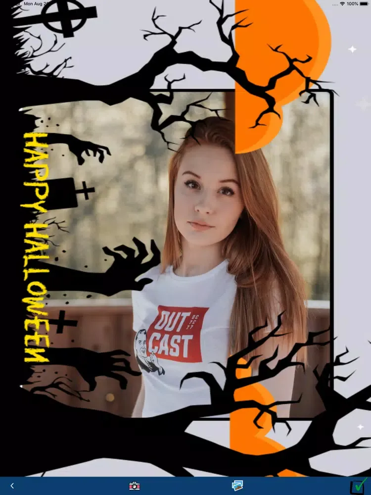 Capturas de pantalla de Halloween Photo Frame Creator iPad 