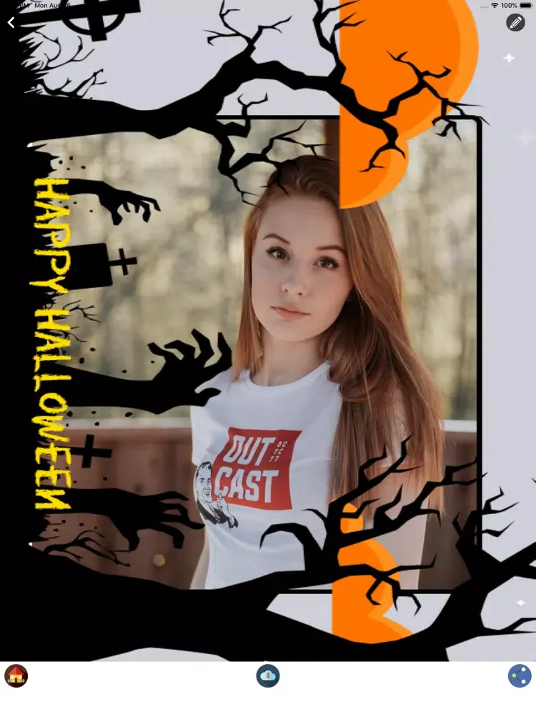 Capturas de pantalla de Halloween Photo Frame Creator iPad 