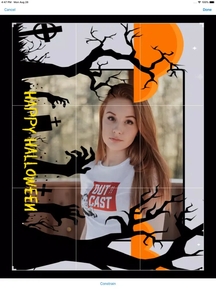 Capturas de pantalla de Halloween Photo Frame Creator iPad 