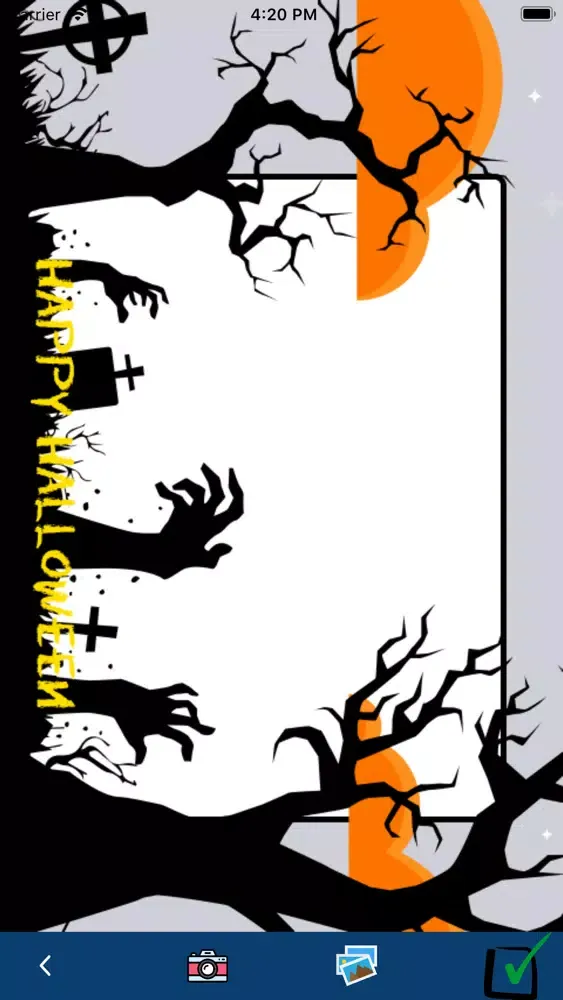 Capturas de pantalla de Halloween Photo Frame Creator