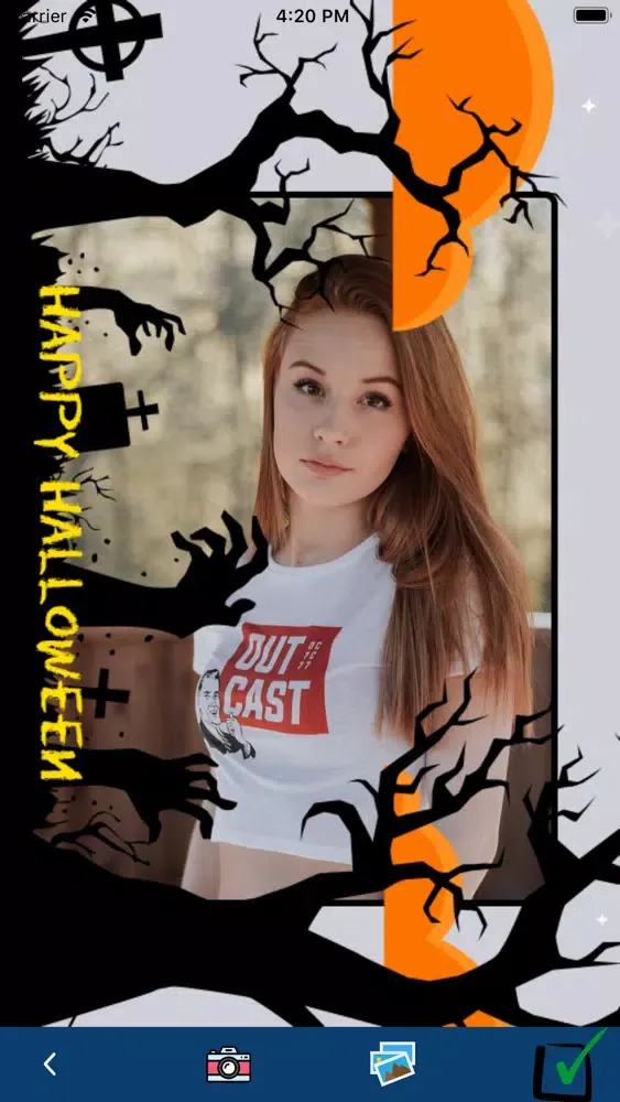 Capturas de pantalla de Halloween Photo Frame Creator