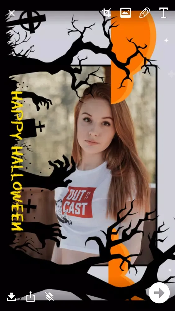 Capturas de pantalla de Halloween Photo Frame Creator