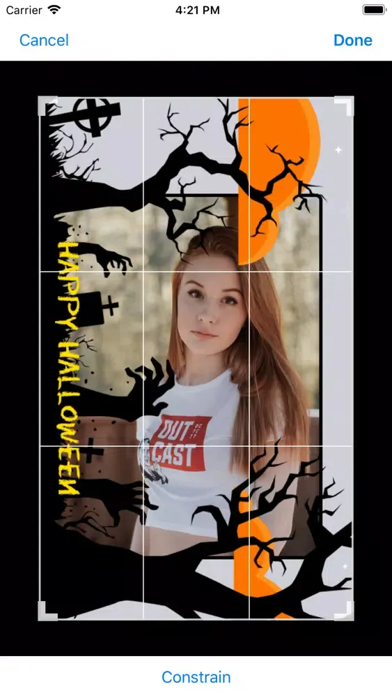 Capturas de pantalla de Halloween Photo Frame Creator