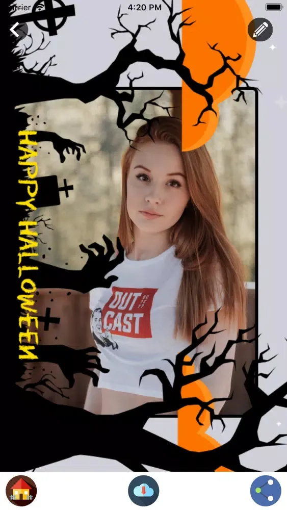 Capturas de pantalla de Halloween Photo Frame Creator