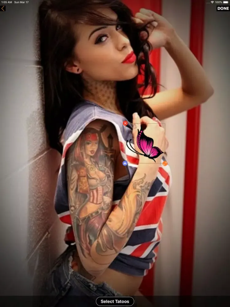 صور Tattoo on your photo iPad 