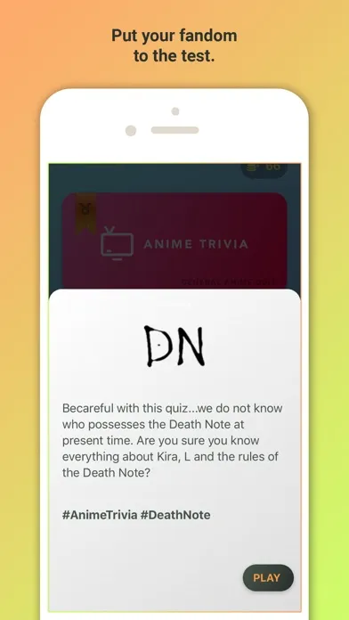 Anime Trivia Screenshots
