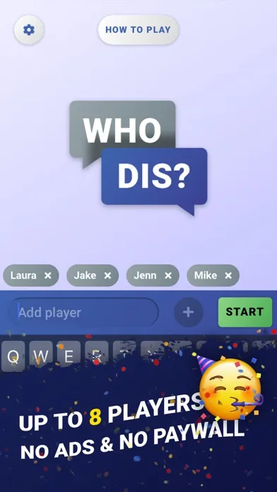 Screenshot di Who Dis? - Party Text Feud!