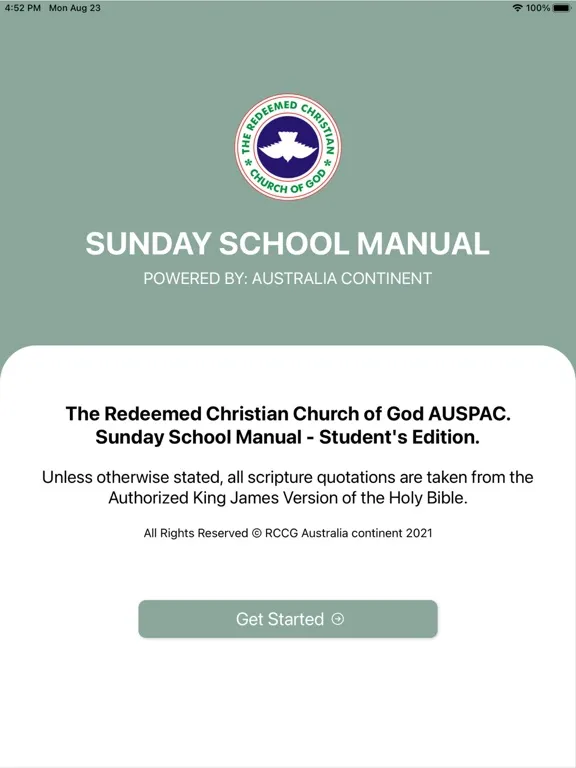 صور RCCG - Sunday School Manual iPad 