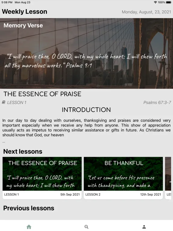 صور RCCG - Sunday School Manual iPad 