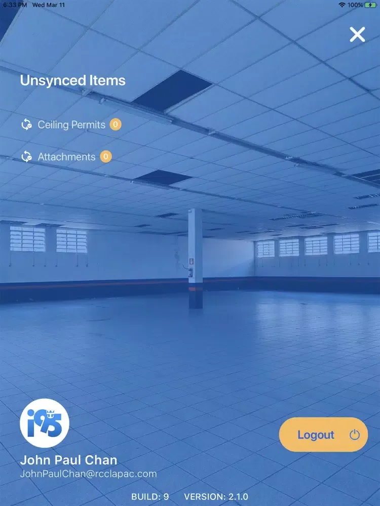 i95 Ceiling Permit Log iPad  Screenshots