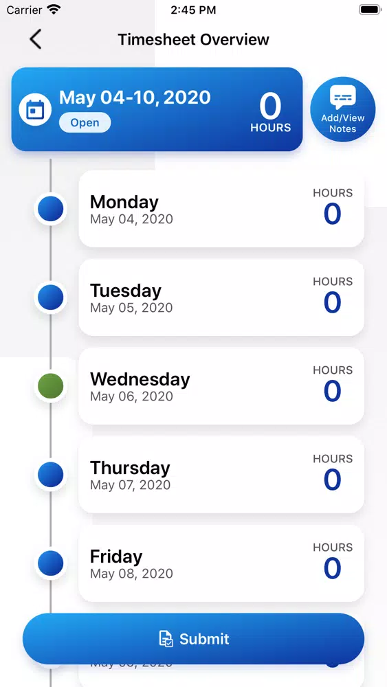 Capturas de pantalla de i95 Time Card