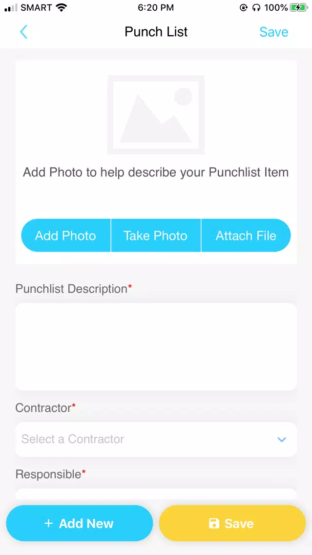 i95 Punch List Screenshots