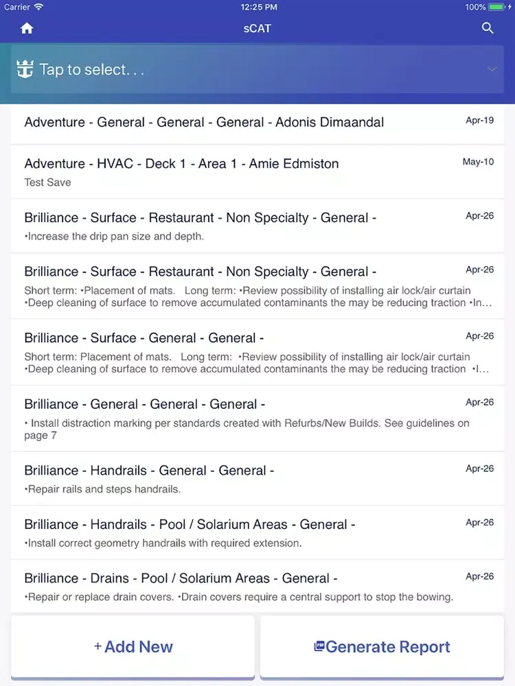i95 sCAT iPad  Screenshots