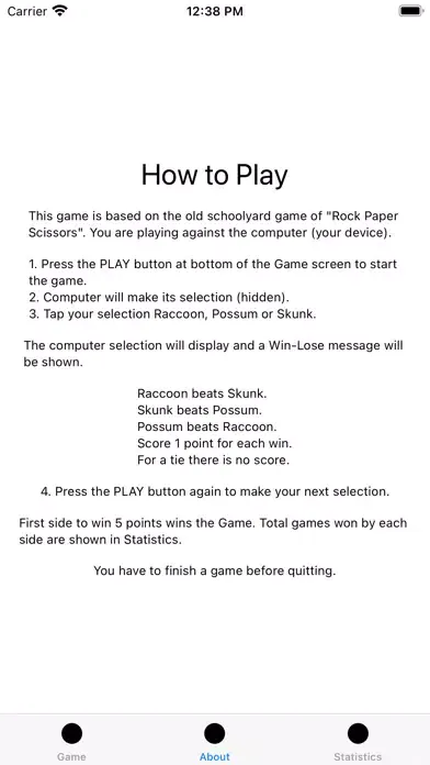 Raccoon-Possum-Skunk Screenshots