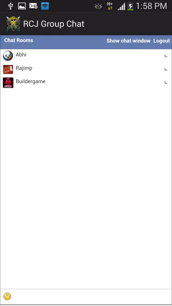 Screenshot di RCJ Chat