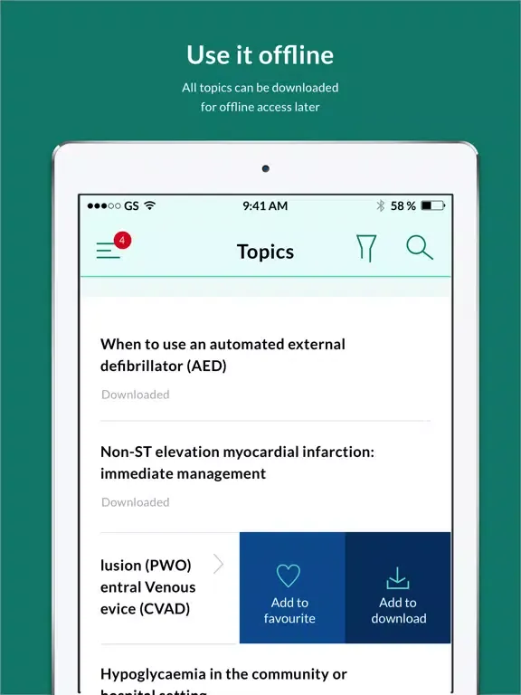 RCNi Decision Support iPad  Screenshots