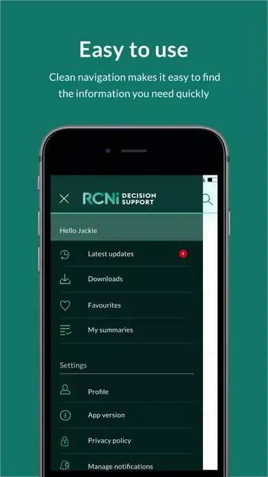 RCNi Decision Support Screenshots