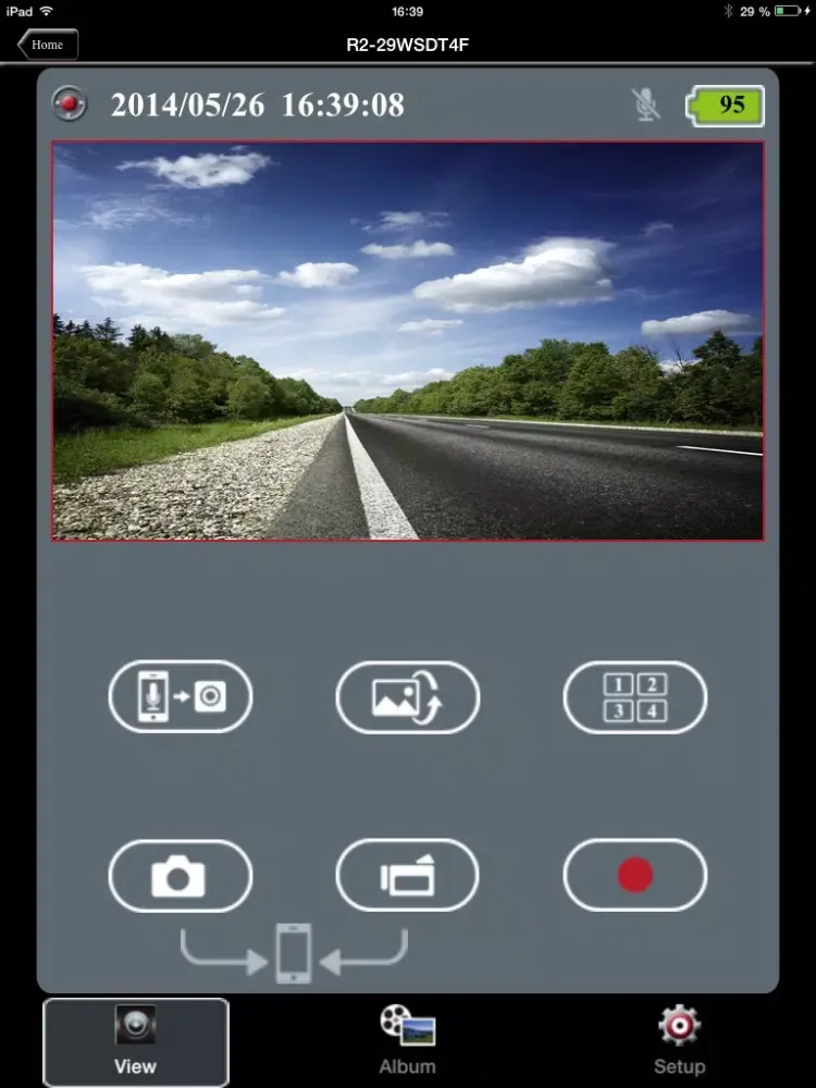 Rollei CarDVR 200/210 WiFi iPad 应用截图