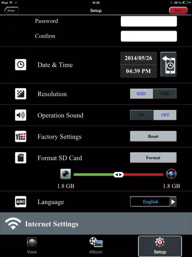 Rollei CarDVR 200/210 WiFi iPad 应用截图