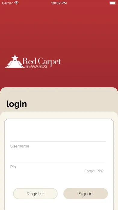Tangkapan skrin Red Carpet Rewards