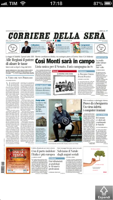Corriere della Sera - Digital Edition per iPhone应用截图