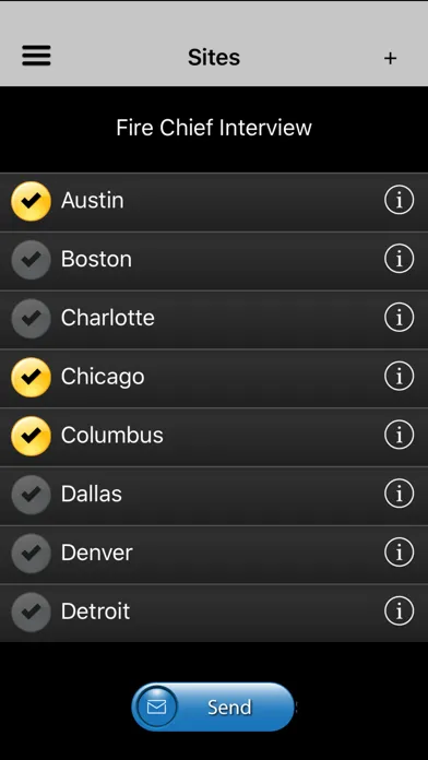 Screenshot di RCS iPush