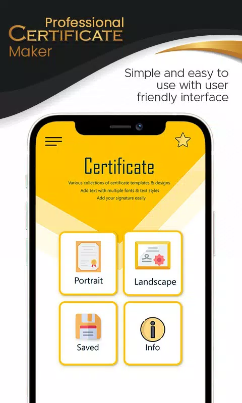 Tangkapan skrin Professional Certificate Maker