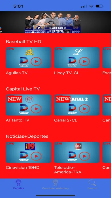 Zrzuty ekranu Dominican Networks