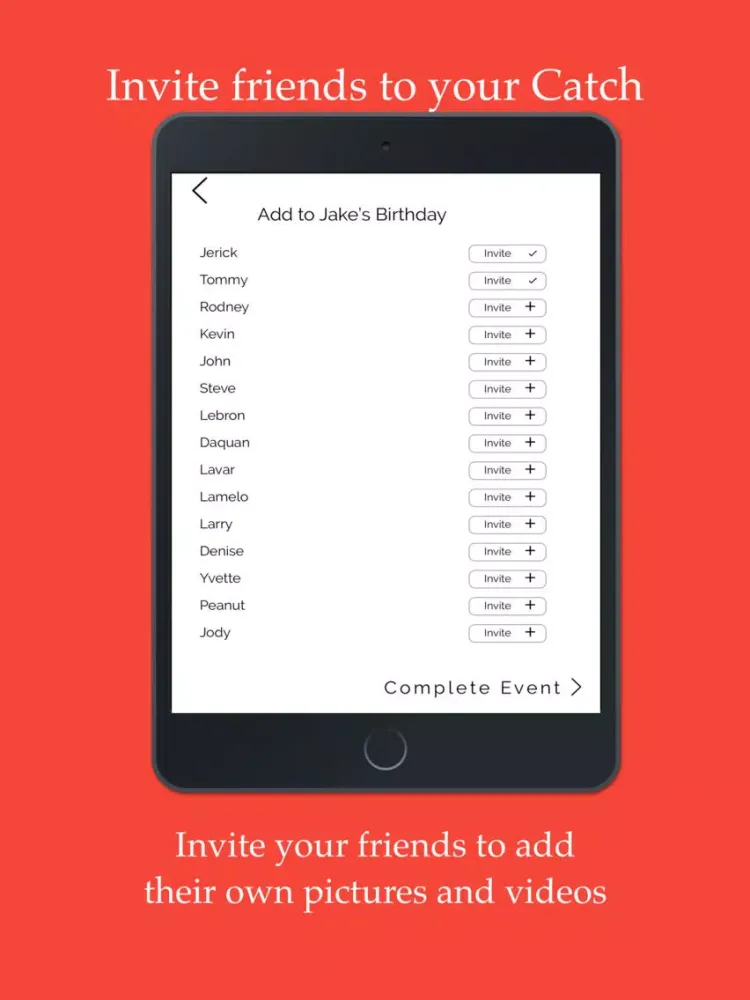 Catch - Time Capsule iPad  Screenshots