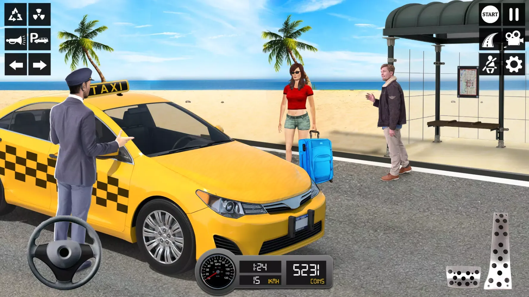 Taxi Simulator 24 - Taxi Games 스크린샷
