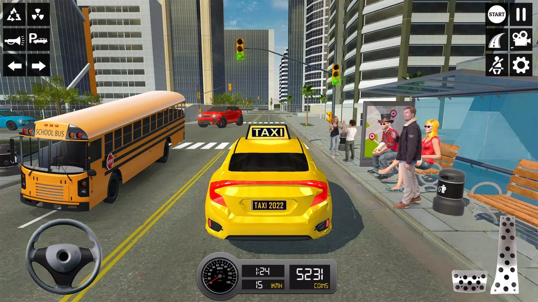 Taxi Simulator 24 - Taxi Games 스크린샷