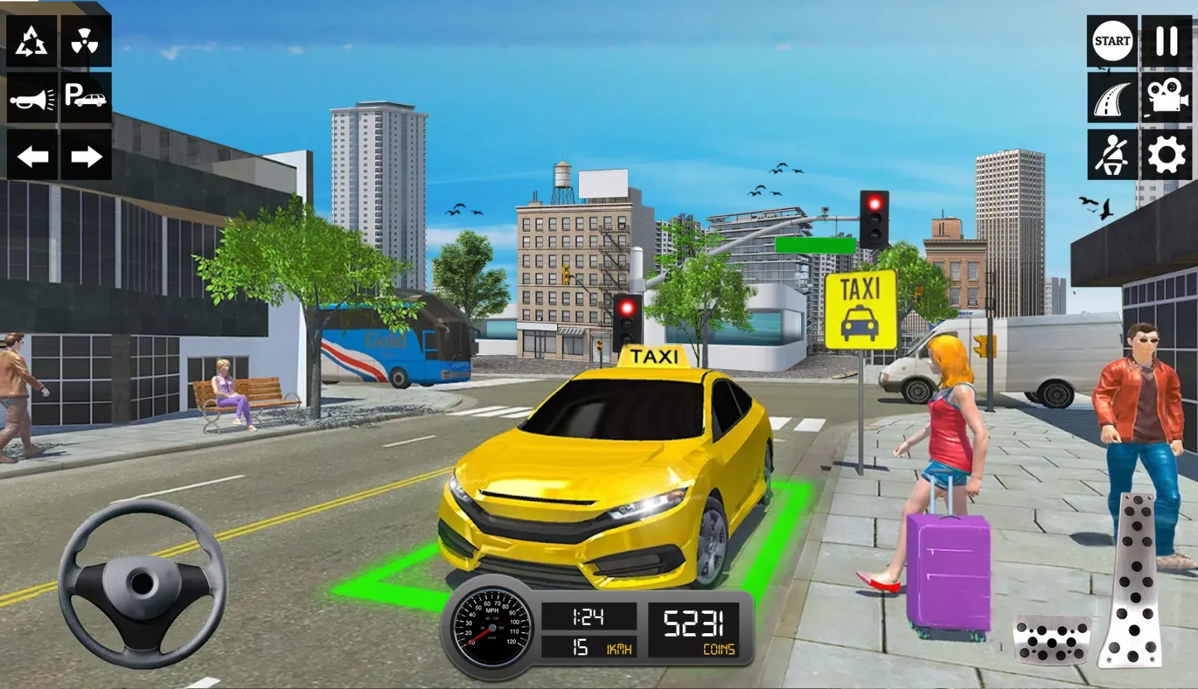 Taxi Simulator 24 - Taxi Games 스크린샷