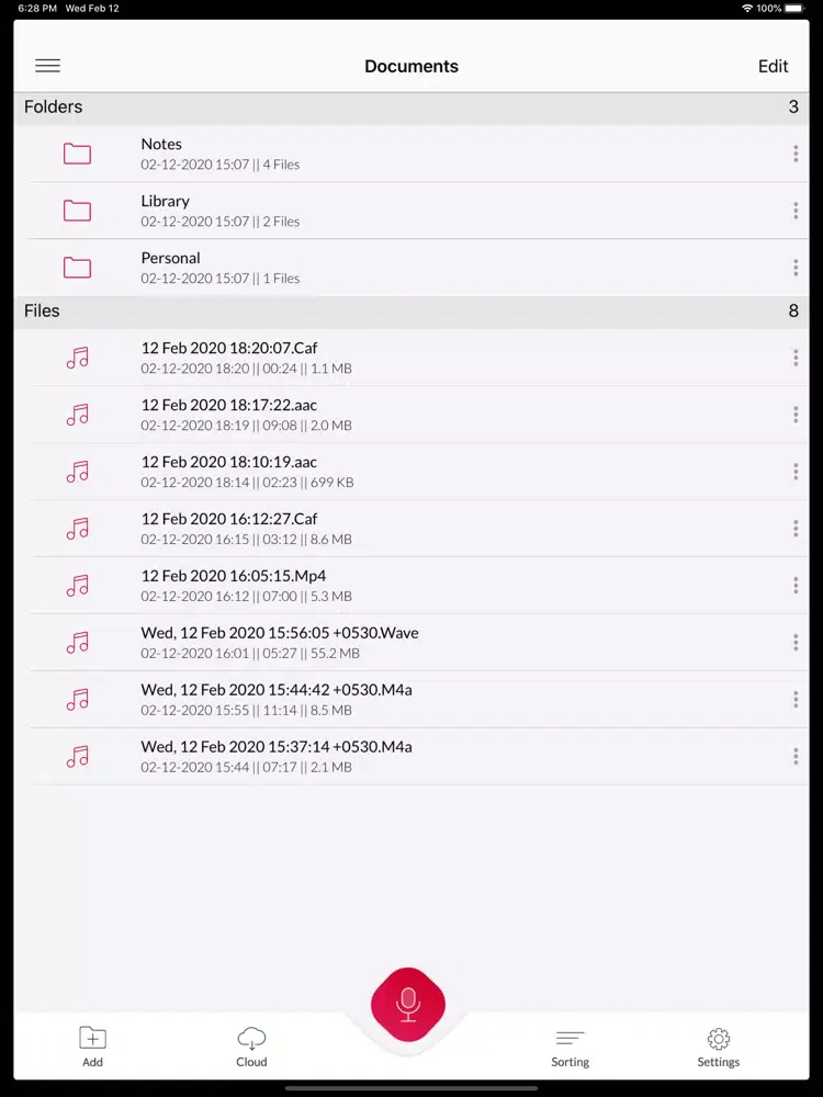 Voice Recorder : Playback Memo iPad  Ekran Görüntüleri