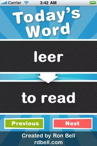 Spanish Verb of the Day Screenshots