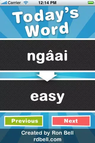 Capturas de pantalla de Thai Word of the Day