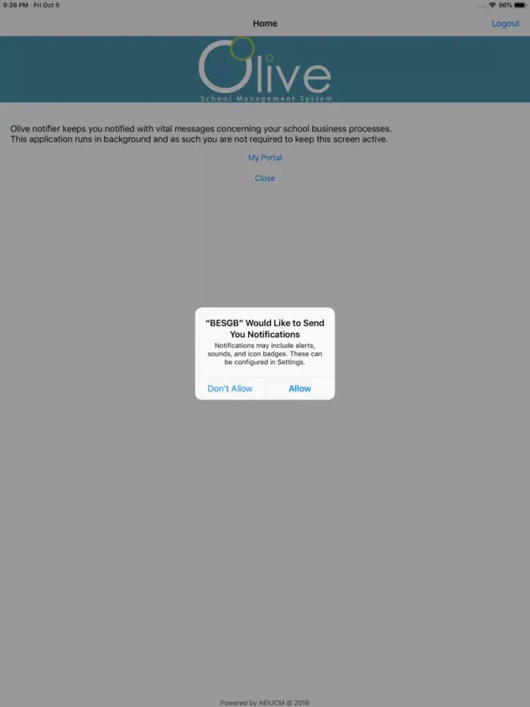 BESGB Portal iPad  स्क्रीनशॉट