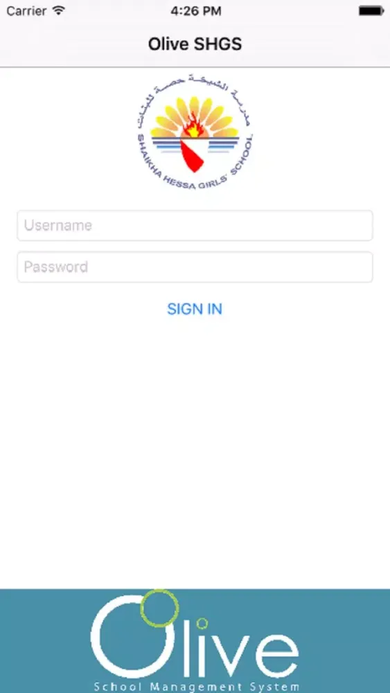 Tangkapan layar SHGS Portal
