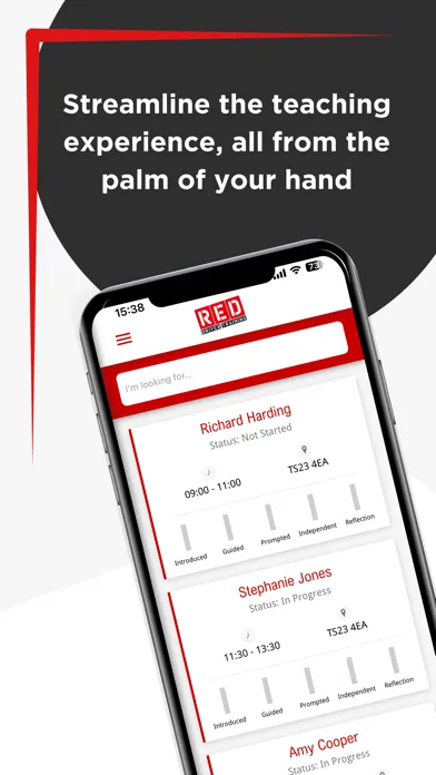 RED Instructor Progress App 스크린샷
