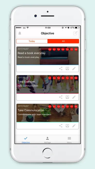 Screenshot di MyCoach App