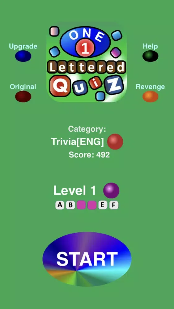 Captures d'écran de ONE Lettered QUIZ