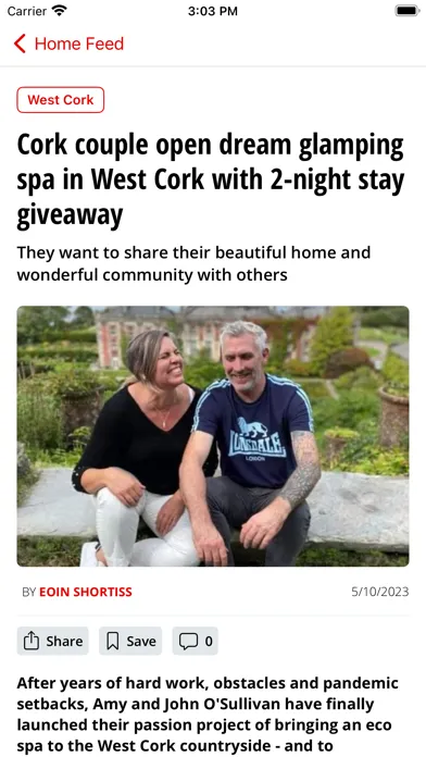 Capturas de tela do Cork Beo
