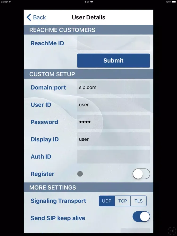 Скриншоты ReachMe.com iPad 