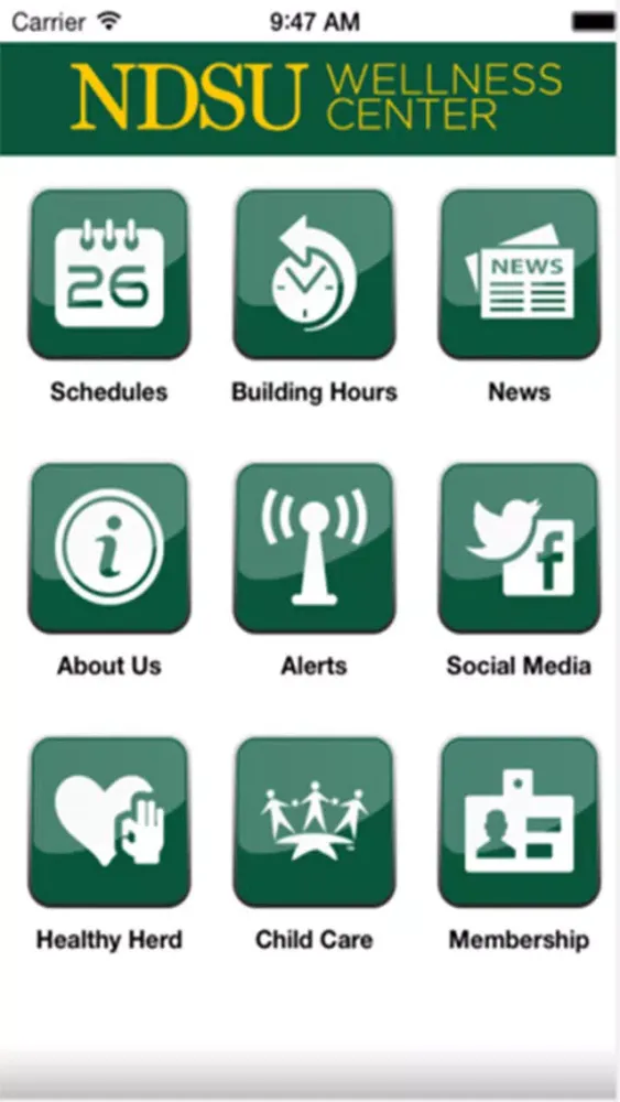 North Dakota State University Wellness Center Screenshots